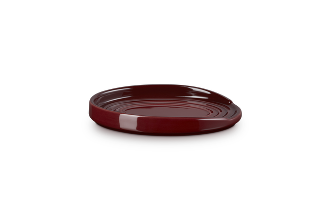 Stoneware Oval Spoon RestGarnet image number 2